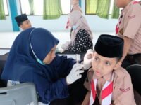 Skrining CKG Bersama Puskesmas di SMP Bilingual Terpadu 2