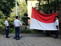 Upacara Bendera SMP Bilie, Momentum Menumbuhkan Budaya Literasi Santri